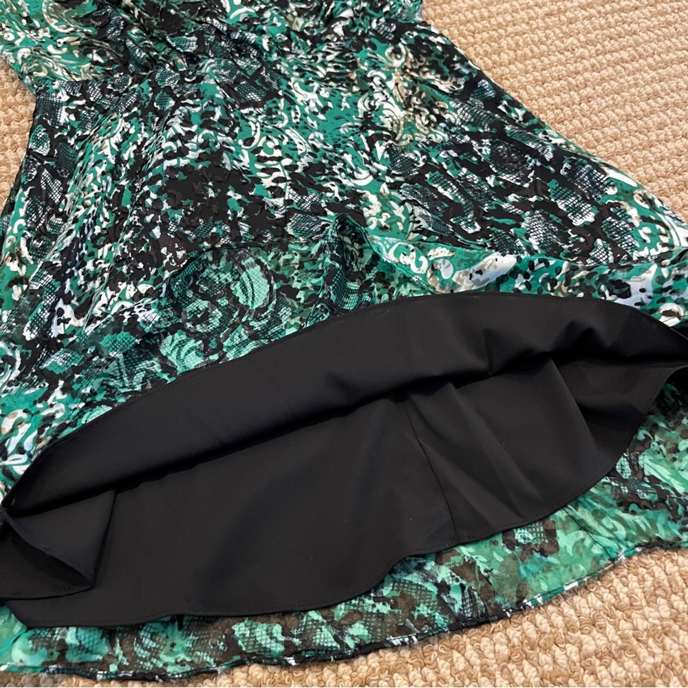 Alice + Olivia Rita Green Snakeskin Dress 4 - Picture 10 of 12